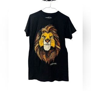 Disney black Tribal the Lion King Shirt sz small unisex